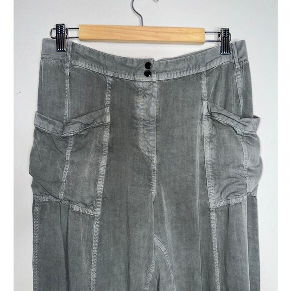 Anthropologie Daily Practice Utility/Cargo Pants Olive/Army Green Size Small - Picture 3 of 8